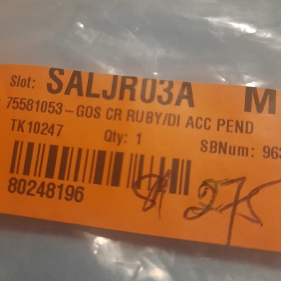 14k Gold Over Silver Lab-Created Ruby & Diamond Accent Pendant 18in - Picture 6 of 6